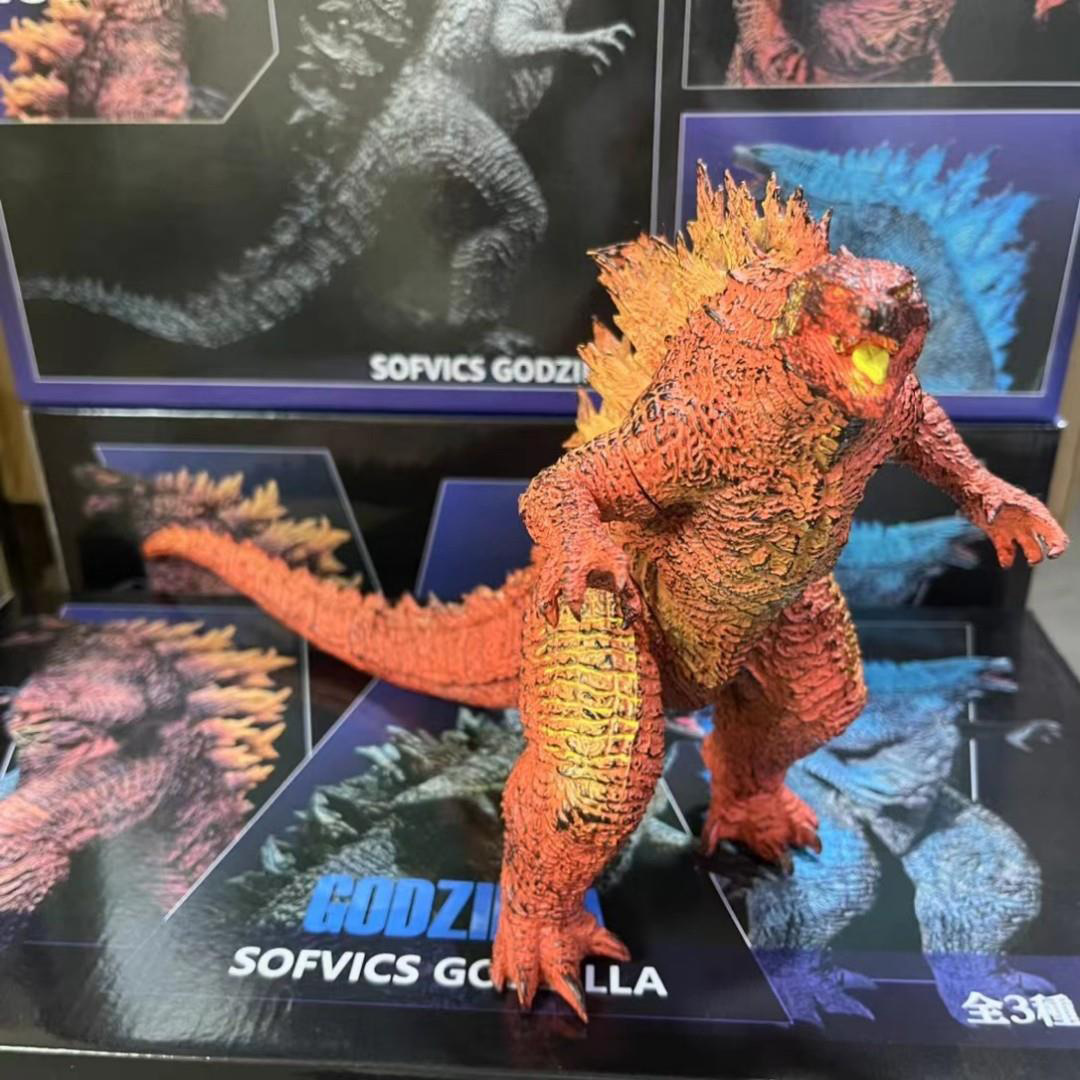 Vua quái vật godzilla vs. king kong red lotus godzilla đồ trang trí búp bê làm bằng tay ngoại vi phim hình dạng