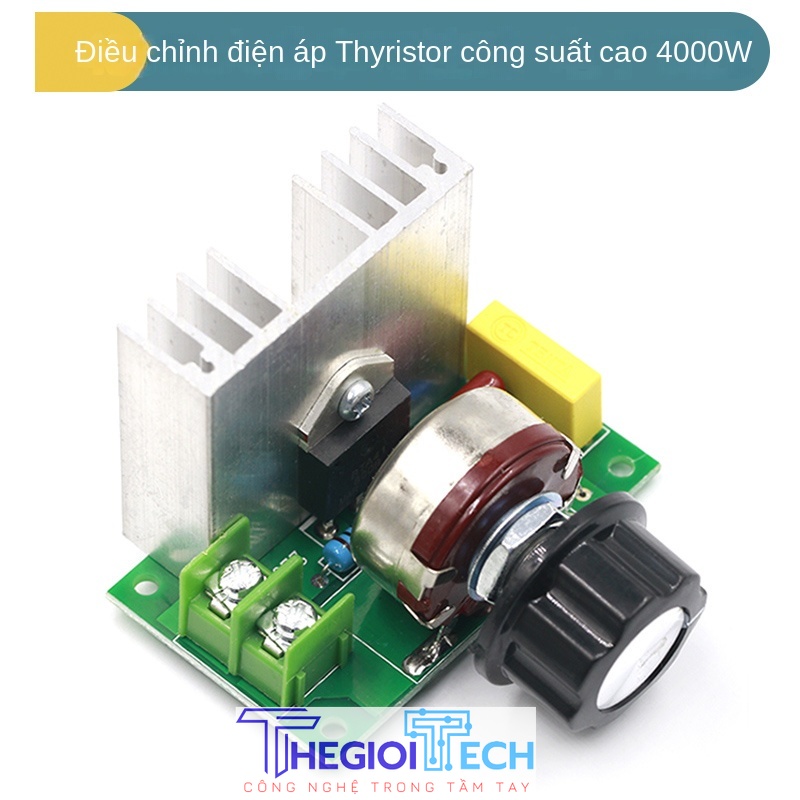Bộ điều tốc scr 2000w 4000w động cơ 220v công suất cao điều chỉnh điện áp điện tử làm mờ mô-đun điều chỉnh nhiệt độ