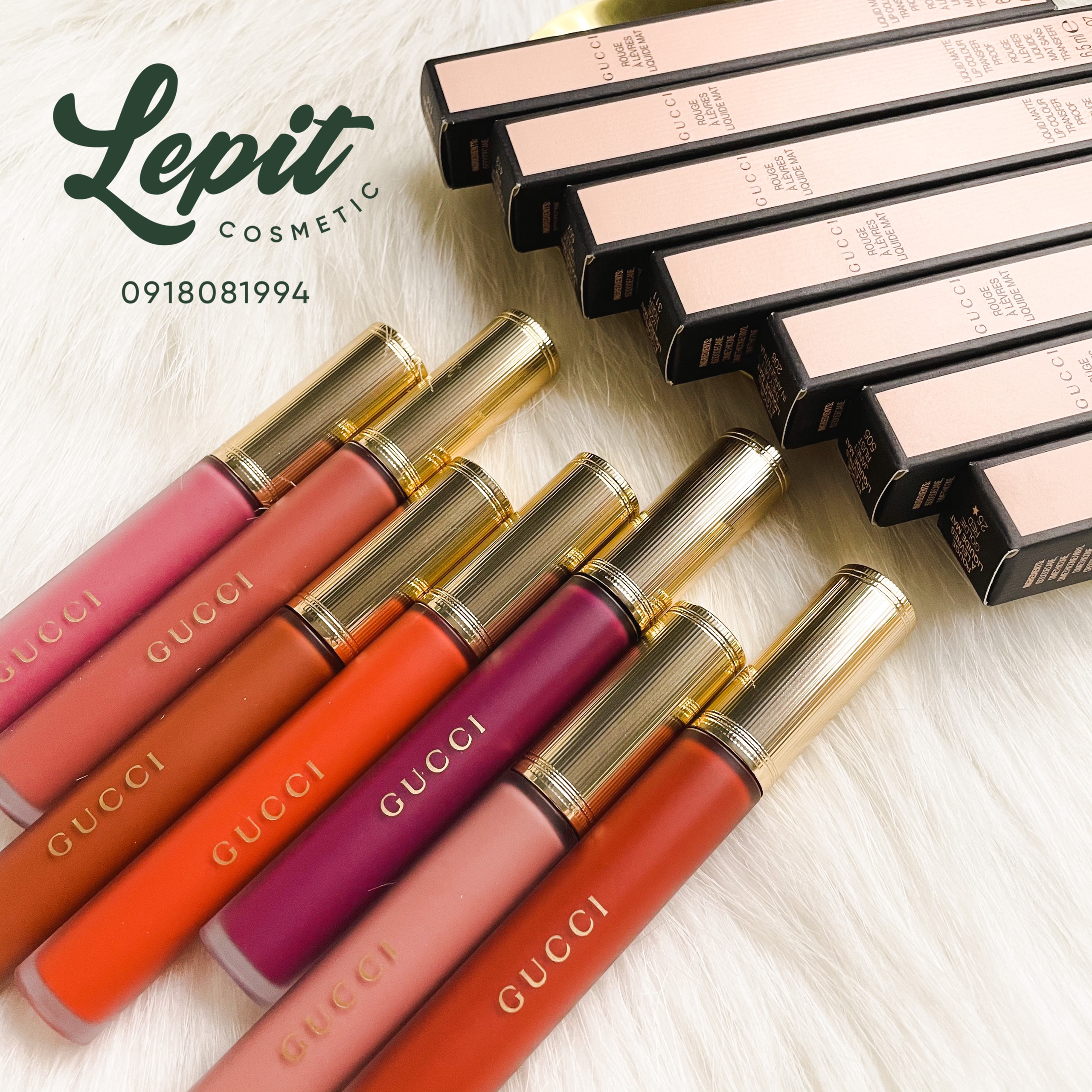 [Mẫu mới 2022] Son kem Gucci - Lepit Cosmetic