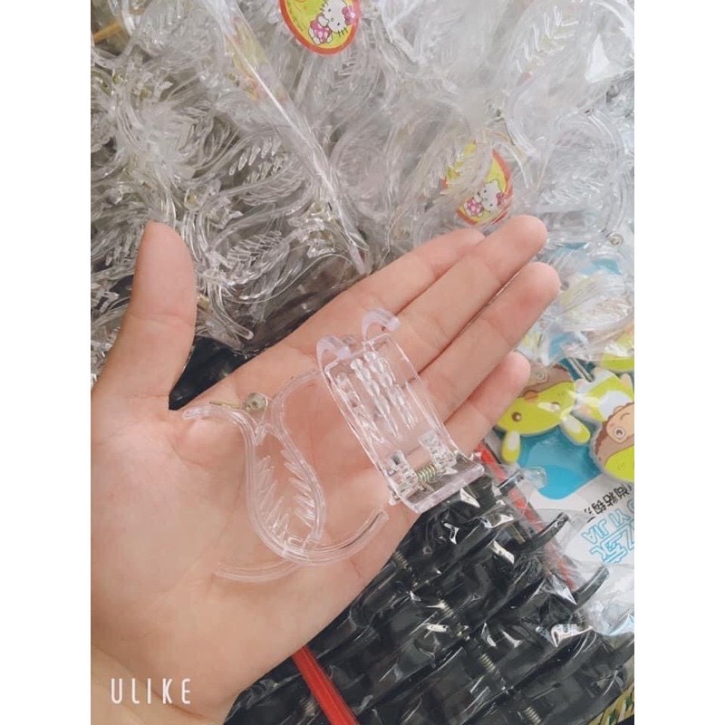 Kẹp tóc càng cua trong suốt Cao Cấp 3 Răng P0216