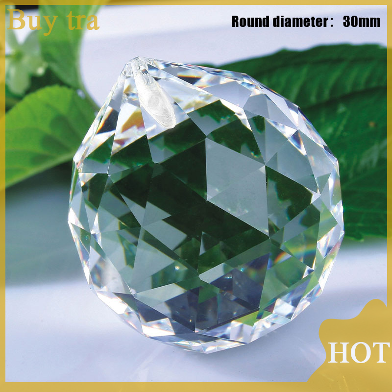 Đèn chùm treo pha lê trong suốt 30mm 40mm đồ trang trí đèn chùm treo rèm tự làm hình lăng trụ