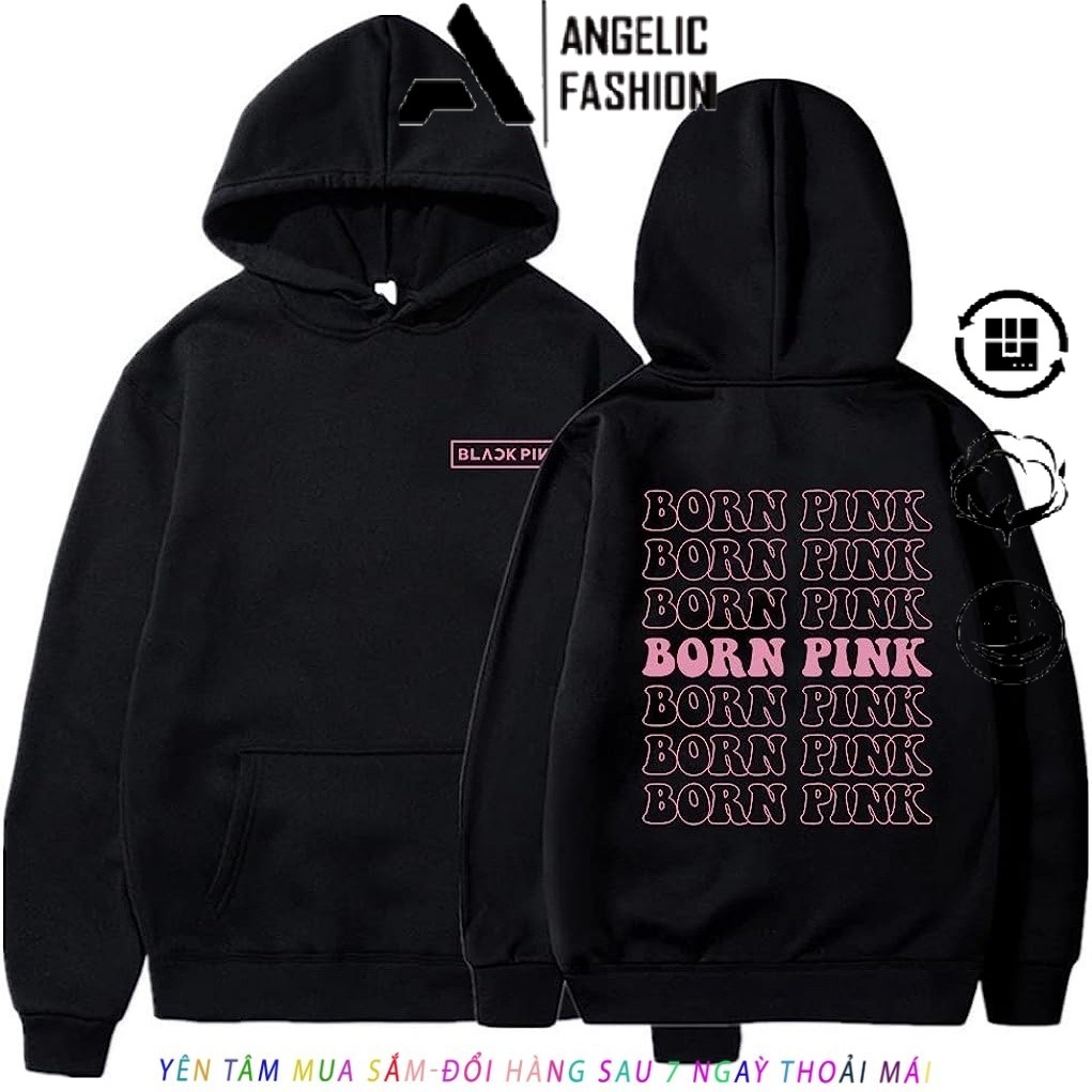 Áo Khoác blackpink born pink freeship áo blackpink - áo hoodie born pink có đủ size
