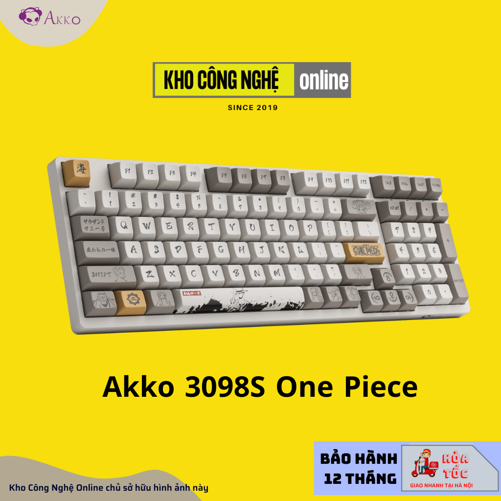 Bàn phím cơ AKKO 3098S One Piece (Hotswap / RGB / Foam tiêu âm / AKKO CS Jelly sw)