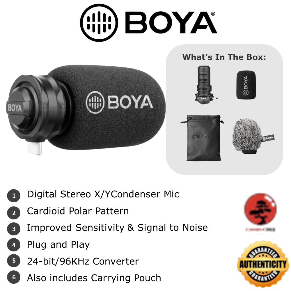 BOYA BY-DM100 TYPE-C SHOTGUN MICROPHONE for ANDROI | Lazada