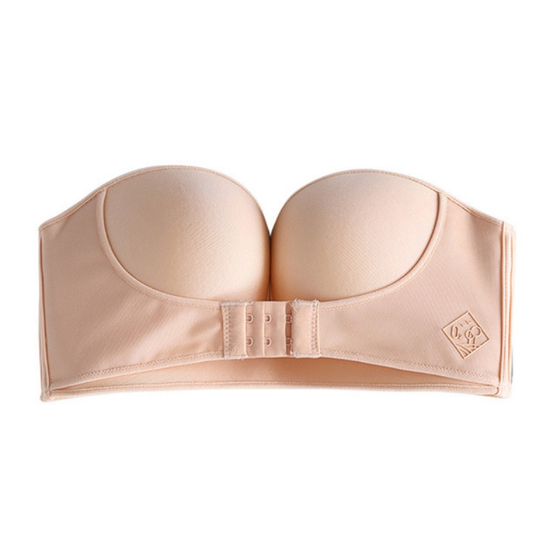 Women's%20Push-up%20Bra%20Without%20Underwire%20Front%20Closure%20Half%20Cup%20Strapless%20Bra%20-%20Image%207