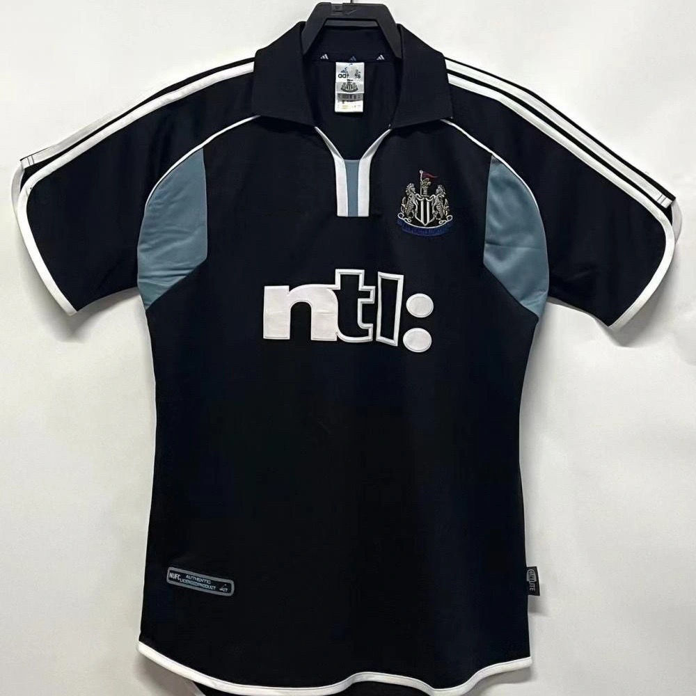 NEW imported 00-01 Season Newcastle Away Old Black Retro Jersey No