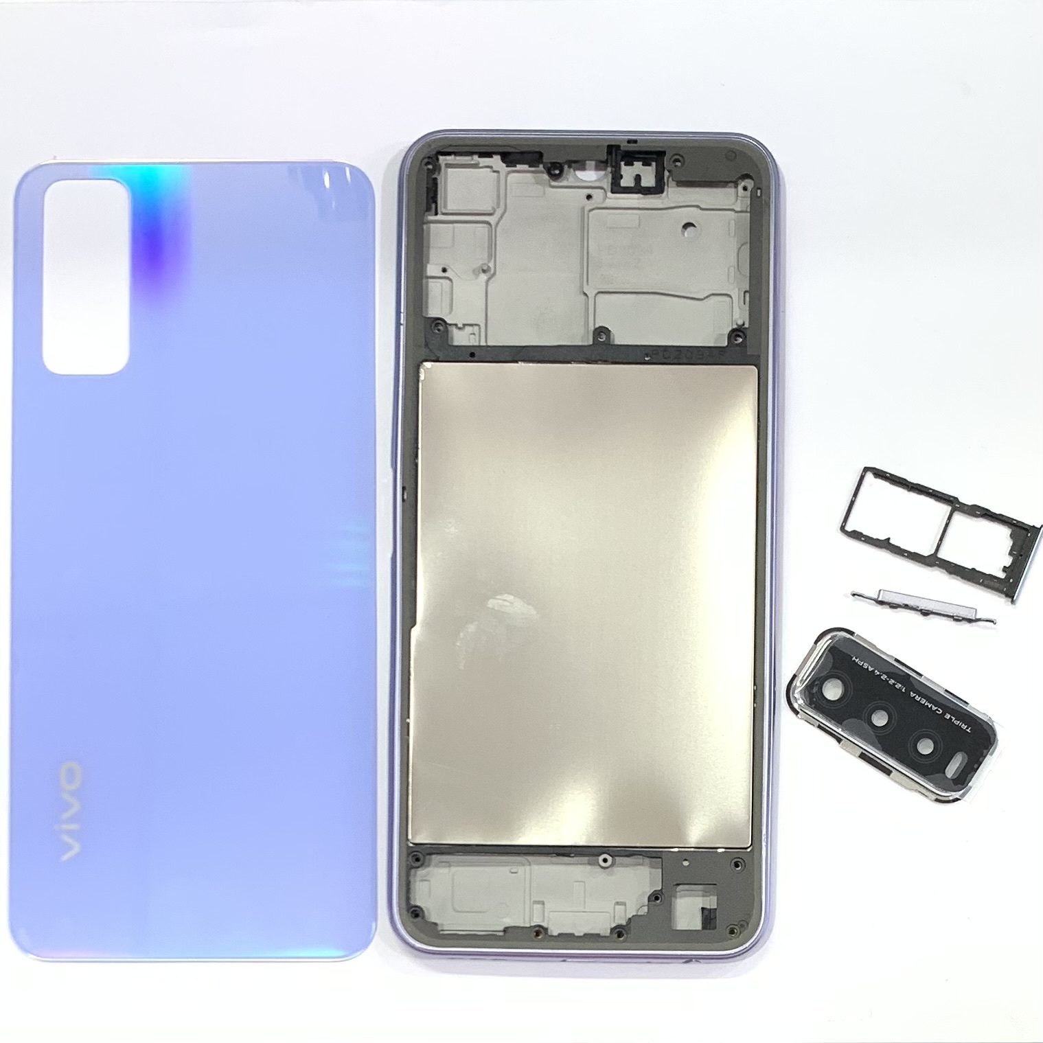 Vỏ bộ Vivo Y20 full bộ (khung sườn + nút , khai sim , kính camera )