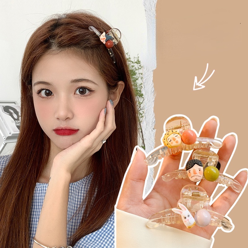 Gấp Tóc Icon Human Nhựa Trong 6cm