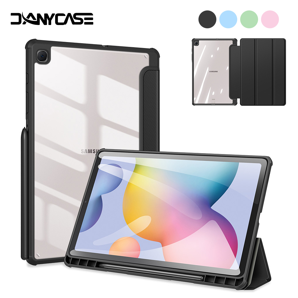 Tablet Case for Samsung Galaxy Tab S6 Lite 10.4 A8 10.5 S7 11 S8 S9 Plus S7 FE 12.4 S8 S9 Ultra 14.6 Cover With Pencil Holder. 