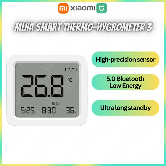 XIAOMI Smart Thermohygrometer 3 Mijia Bluetooth Temperature Humidity