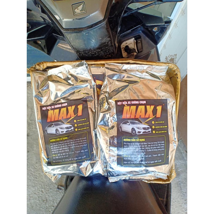 1KG Bột rửa xe bọt tuyết không chạm Max1, WASHMAX Autocare