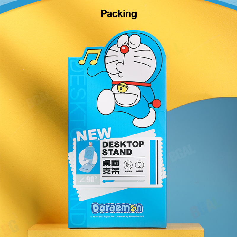 100% Authentic Doraemon Phone Holder Foldable Phone Stand Multi-angle Rotatable Adjustment RPH0980
