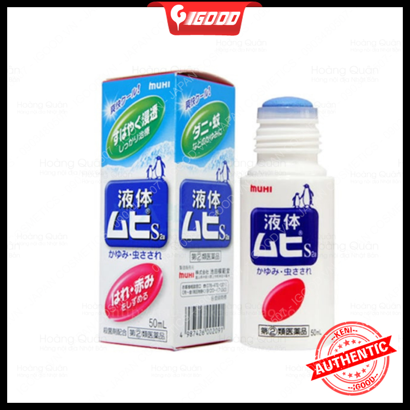 Bôi muỗi dạng lăn Muhi Nhật Bản 50ml