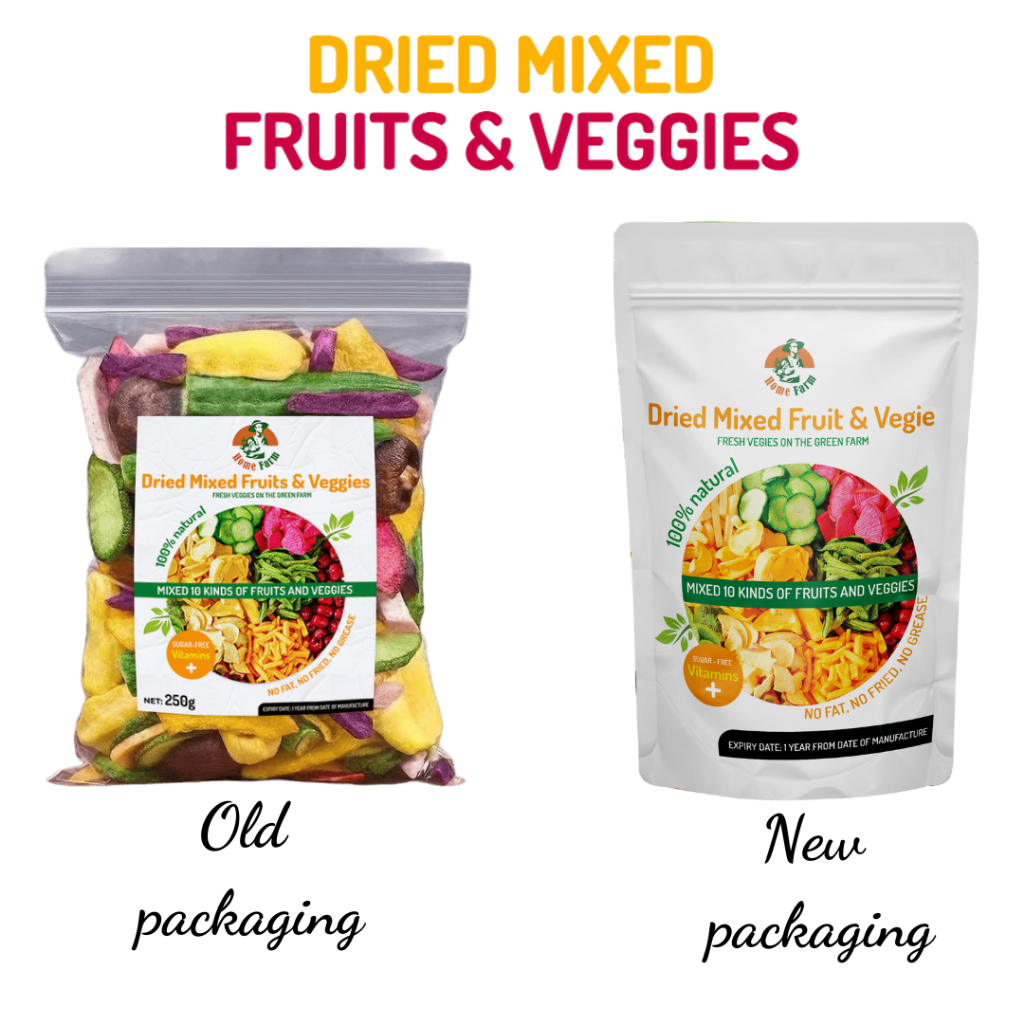 Home Farm Dried fruits and vegetables chips mix healthy 10 types crispy fruits dried mixed