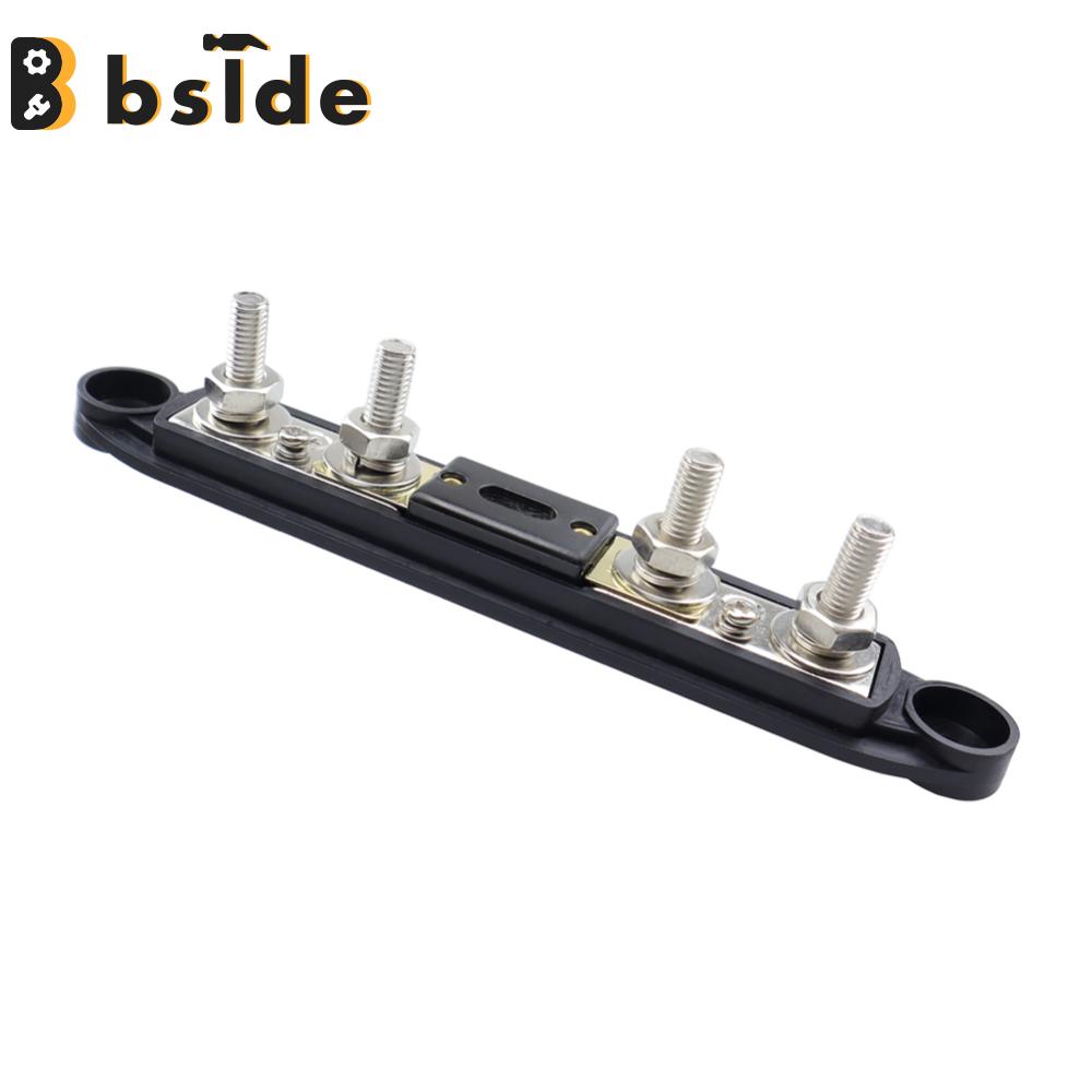 Bside Tool Store] 4 Stud Bus Bar Junction Block 300A M6/M8 Busbar Terminal  Block 48V Bus Bar Board with Cover Overcurrent Protection Rust-Resistant RV  Parts Accessories