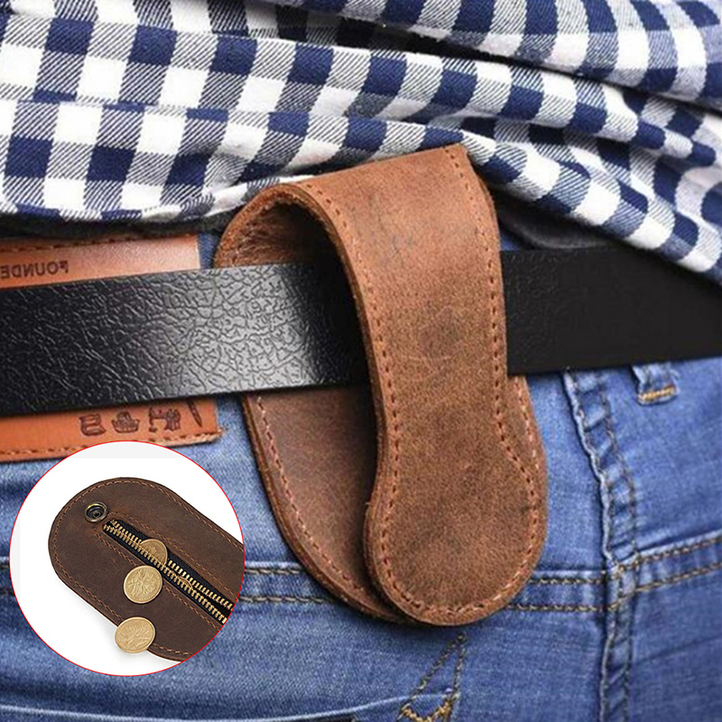 Men Leather Coin Purse Outdoor Utility Self-Defense Multi-Tool Wallet Women YUEYING. 