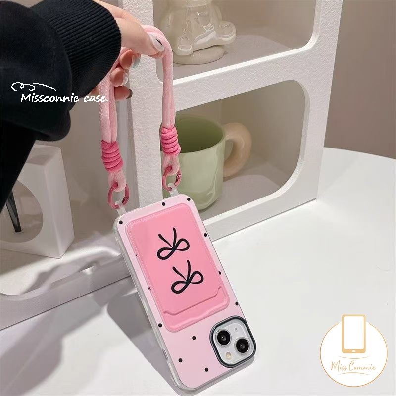 Creative%20Black%20Pink%20Case%20Compatible%20for%20IPhone%2011%2015%2012%2013%2014%20Pro%20Max%20XR%207Plus%20XS%20Max%20X%206s%208%206%2015%20Plus%20SE%20Wallet%20Holder%20Soft%20Tpu%20Cover%20-%20Image%204