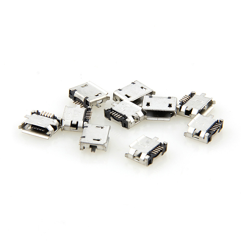 10pcs micro usb mk5p 5pin female connector micro usb charging socket straight