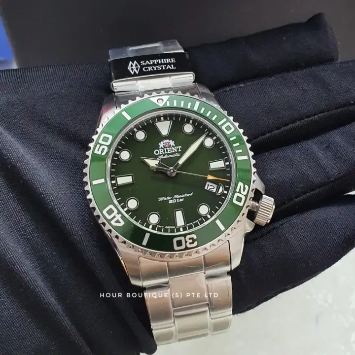 Orient watch green Clearance