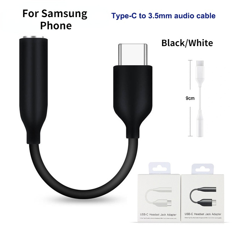 Samsung Original Type C to Headphone Jack Adapter Earphone Audio  Conventer For Samsung - Main Image