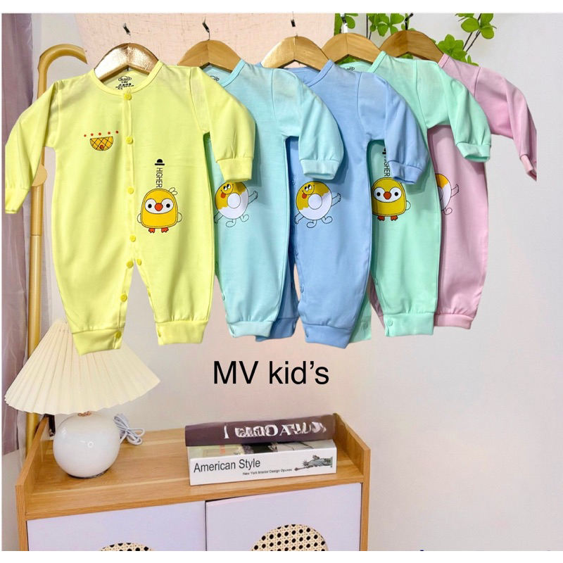 Body cotton liền thân cho bé sơ sinh