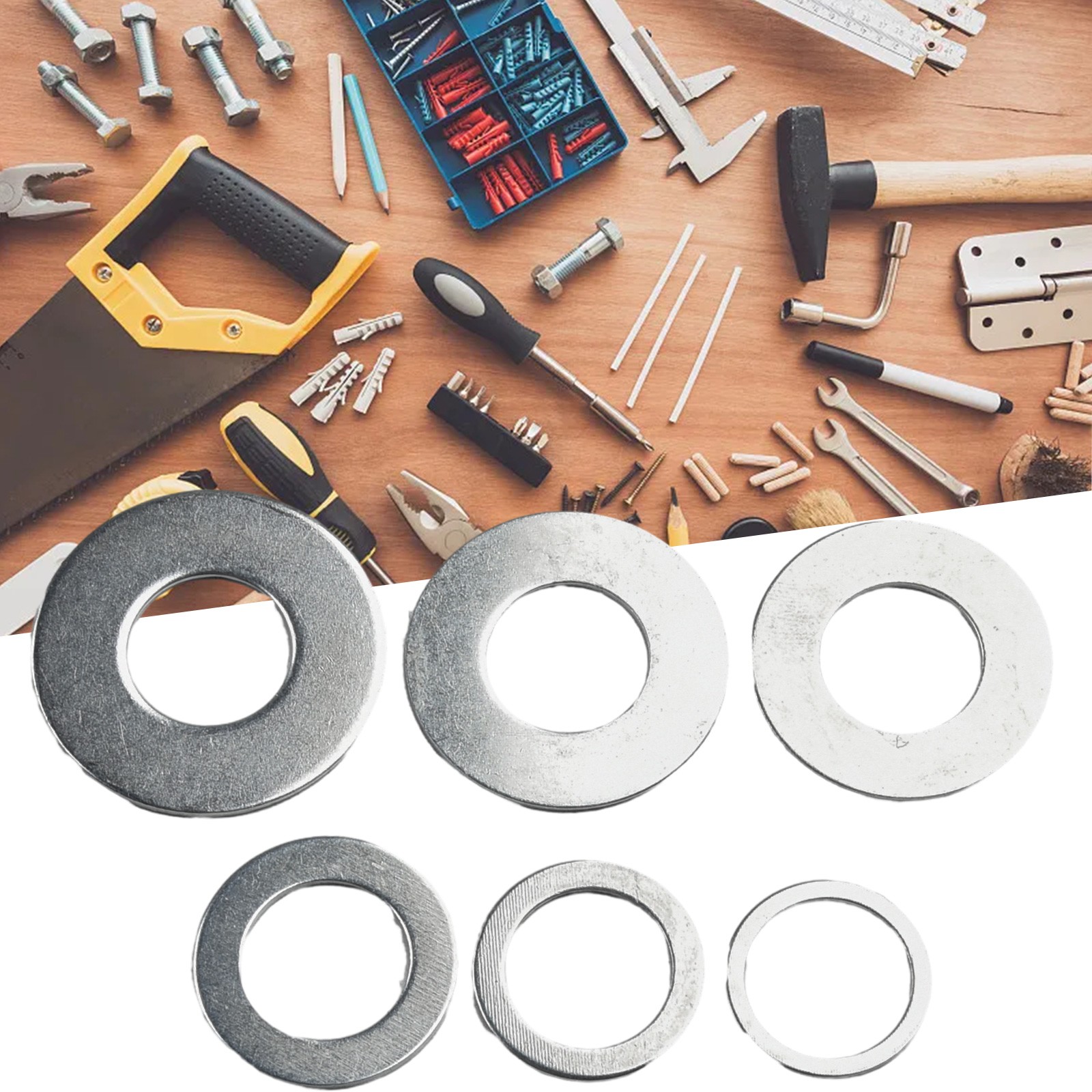 【LALA】 6pcs Set Circular Saw Ring For Circular Saw Blade Reduction Ring Conversion Ring Durable And Long Service Life 【Ready Stock】