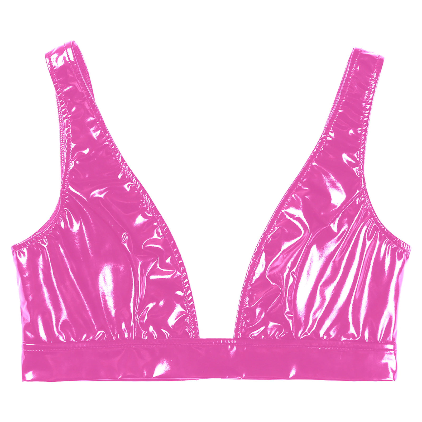 Womens%20Lingerie%20Push%20Up%20Bra%20Top%20Wet%20Look%20Patent%20Leather%20Bra%20Tops%20Wide%20Shoulder%20Strap%20Low-Cut%20Crop%20Tank%20Top%20Vest%20Clubwear%20-%20Image%205