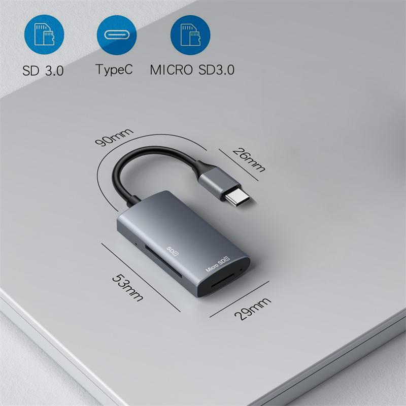 Tangrenshop USB C Card Reader/Writer/OTG Adapter USB3.0 For SD Card MacBook Mobile Phone Computer