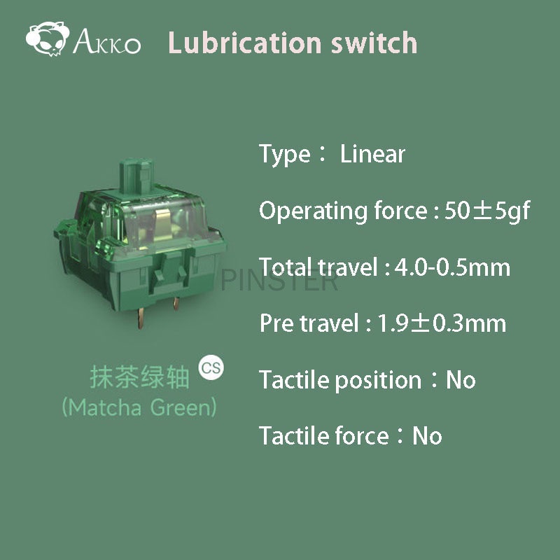 AKKO CS Switch for Mechanical Keyboard Ocean Blue Matcha Green Rose Red