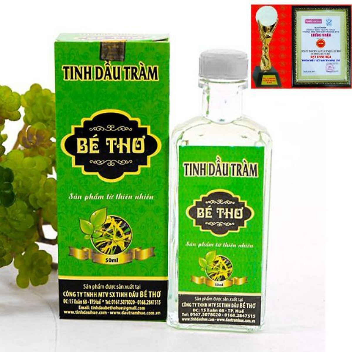 Tinh dầu tràm bé thơ 50ml tinh dầu tràm huế nguyên chất nguyên liệu tự nhiên