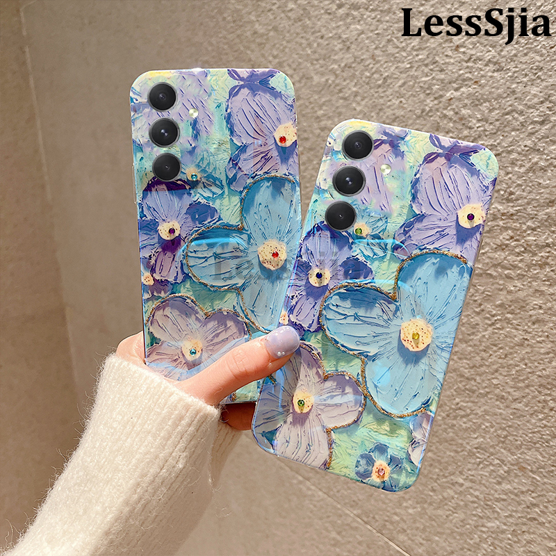 Phone%20Cases%20For%20Samsung%20Galaxy%20A35%20A55%205G%20Back%20Case%20Soft%20Blue-Ray%20Oil%20Painting%20Flowers%20Silicone%20Cases%20for%20Samsung%20Galaxy%20A55%20A35%20Phone%20Casing%20-%20Image%202