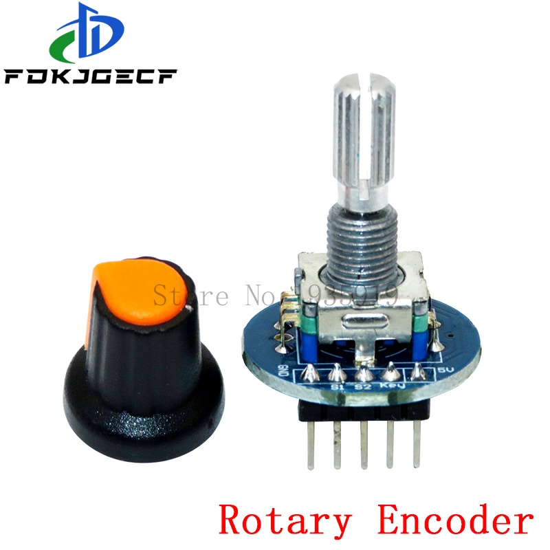 3pcs 6mm Shaft Diameter Encoder Push Button 20 Positions 5 Pins 360