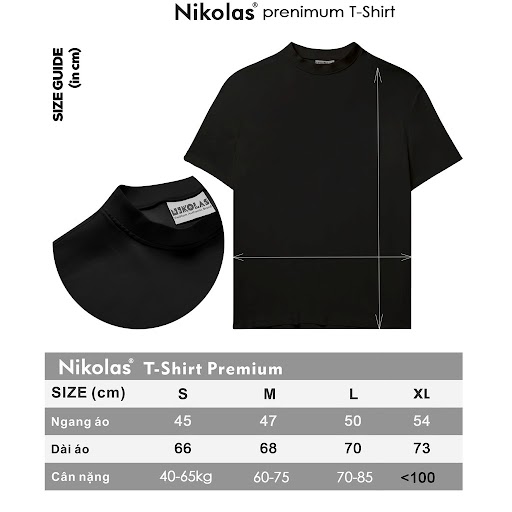 Áo thun Unisex Nikolas 100% Cotton BE@RBRICK