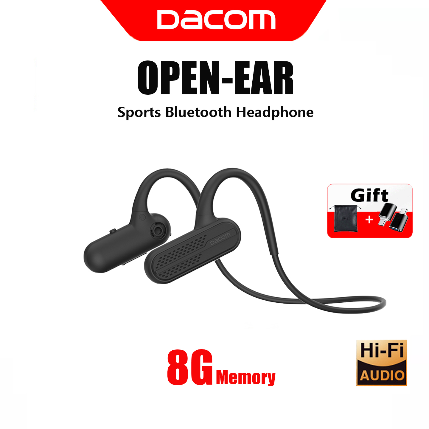DACOM Sport Bluetooth Earphones Built 