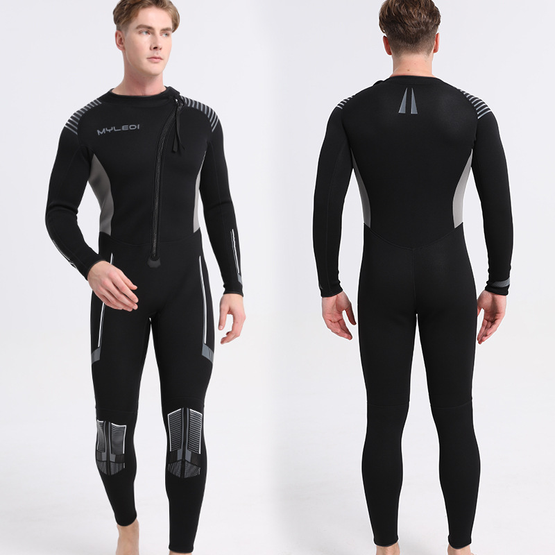 New 3mm CoverallWetsuit Rubber Coldproof Warm Men's Wetsuit Swimsuit