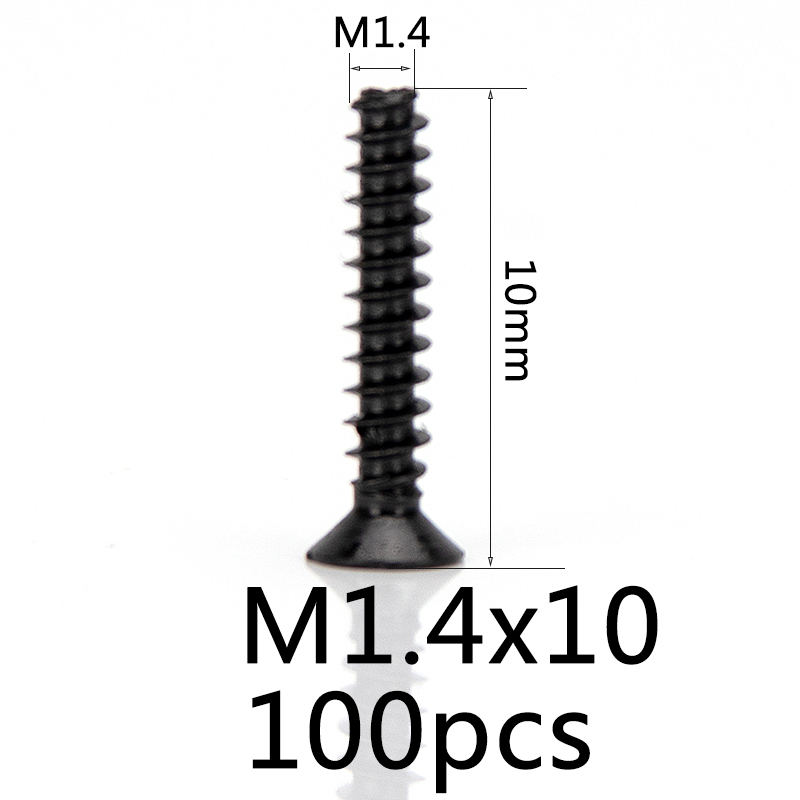 M1 M1.2 M1.4 M1.5 M1.6 M1.7 M1.8 M2 M2.2 M2.3 M2.6 304 Stainless Steel  Phillips Recessed Countersunk Head Self Tapping Screw (Color : 4mm, Size 