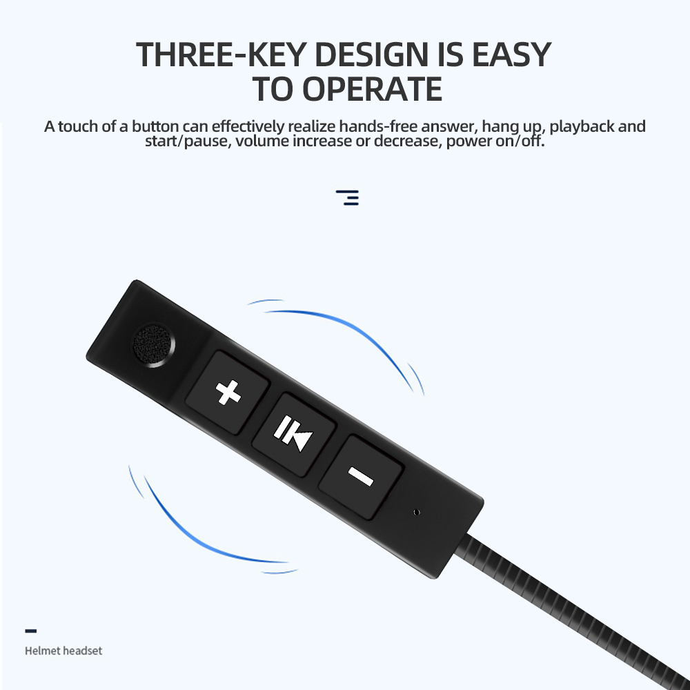 Aitemay Bluetooth Helmet Motorcycle Headset BT5.3 Wireless Riding Headphone Anti-interference Motor Bike Handsfree Skiing Earphone