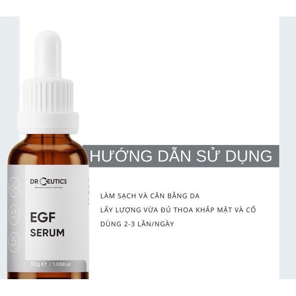 (CHÍNH HÃNG) Tinh Chất EGF DrCeutics Phục Hồi Da, Trẻ Hoá Da - 30ml