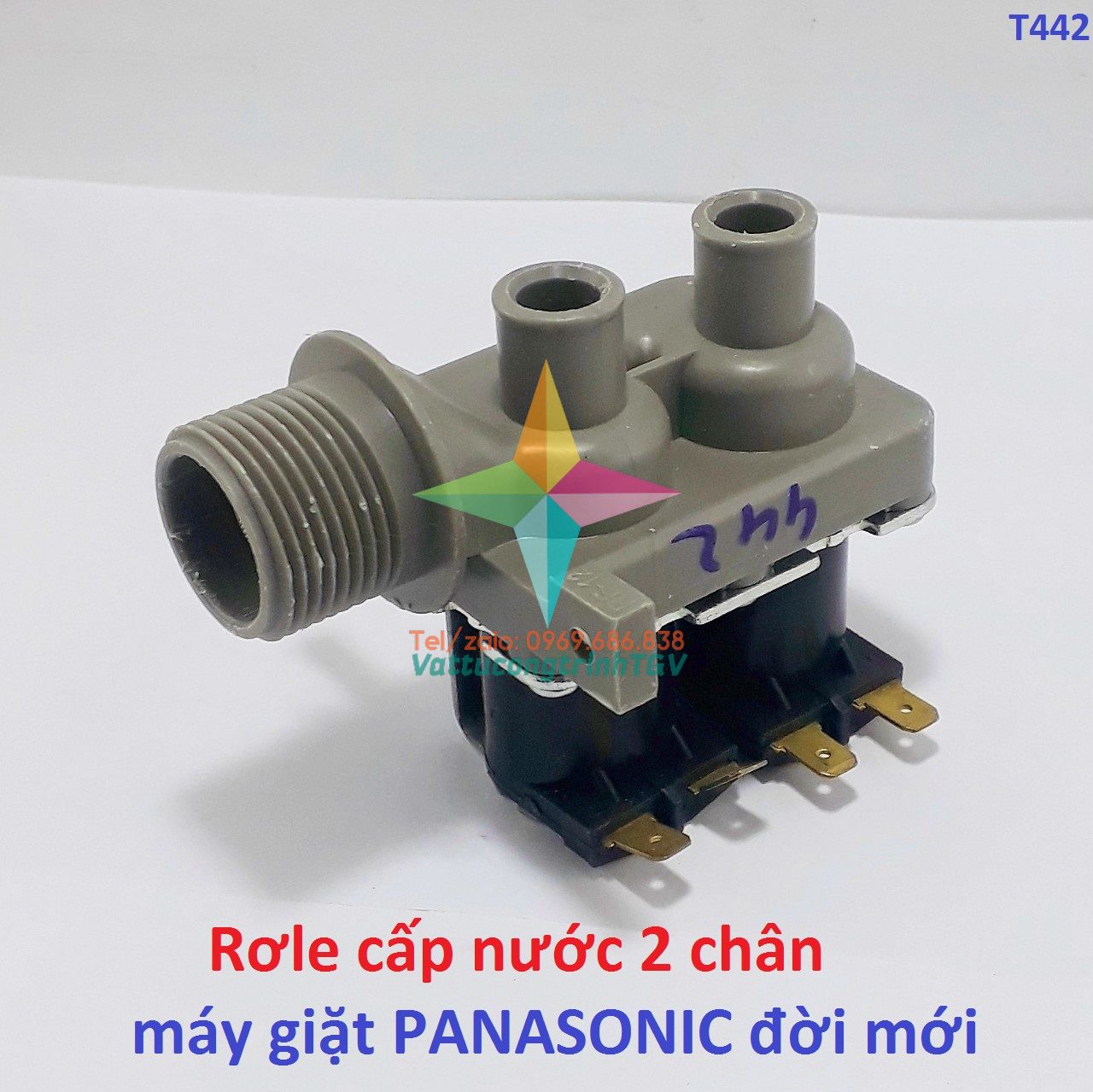 Van cấp nước đôi 2 chân cho máy giặt panasonic đời mới