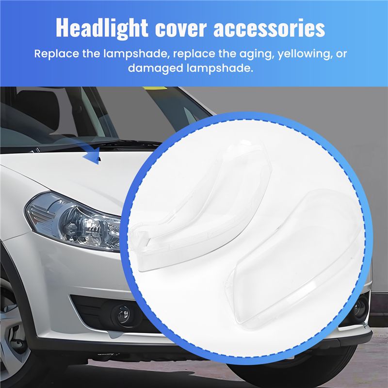 2PCS Headlight Cover Glass Shell Mask Hardening for SX4 06-16.