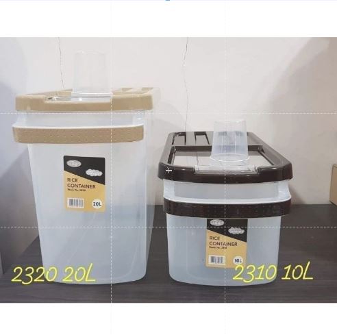SUMMIT RICE CONTAINER RICE BOX CONTAINER ORGANIZER 20L / 10L with Free ...