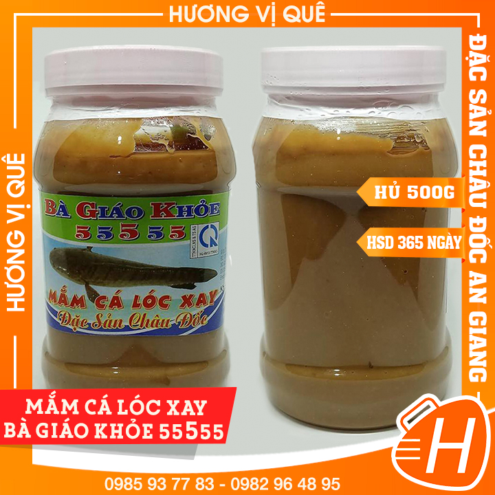 Mắm cá lóc xay bà giáo khỏe - hủ 500g - đặc sản châu đốc an giang