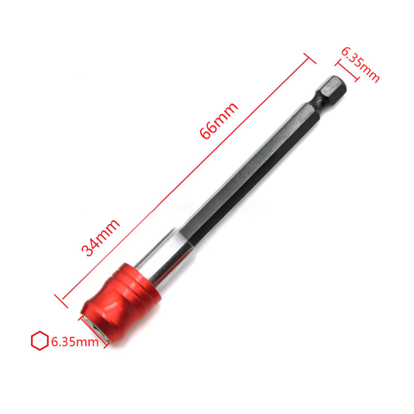1/4 Inch Hex Shank Extension Rod 60mm 100mm 150mm Quick Release Screwdriver Drill Bit Holder Mag-netic Extension Rod For Drilling