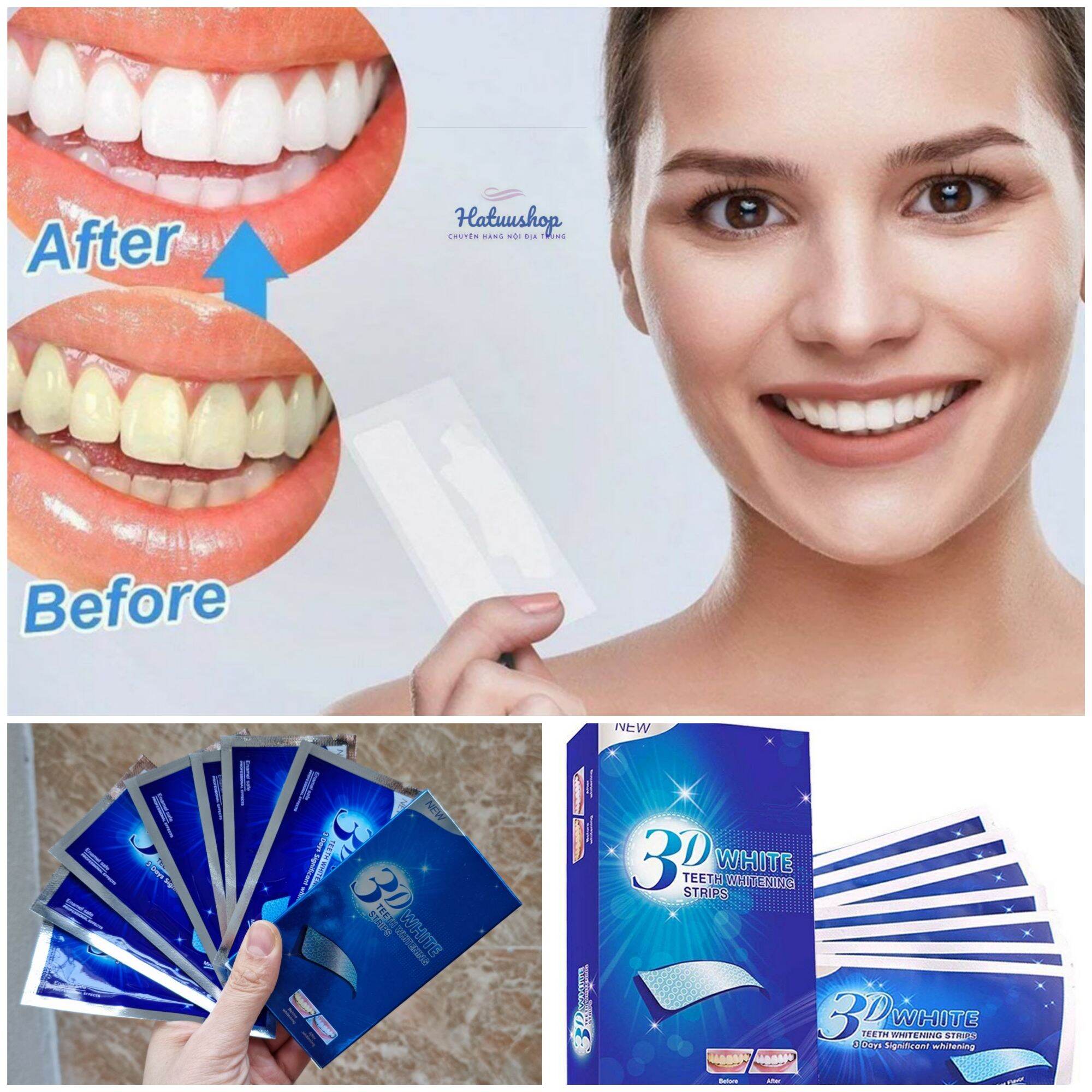 Miếng Dán Trắng Răng 3D White Teeth Whitening Strip MDR01