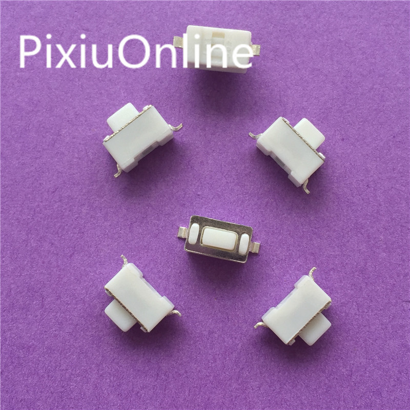 【TopazTrove】50PCS YT2030 3*6*5 5.0H white touch switch SMD button 3 * 6 * 5mm feet Mini micro switch a little press 2 two feet pin