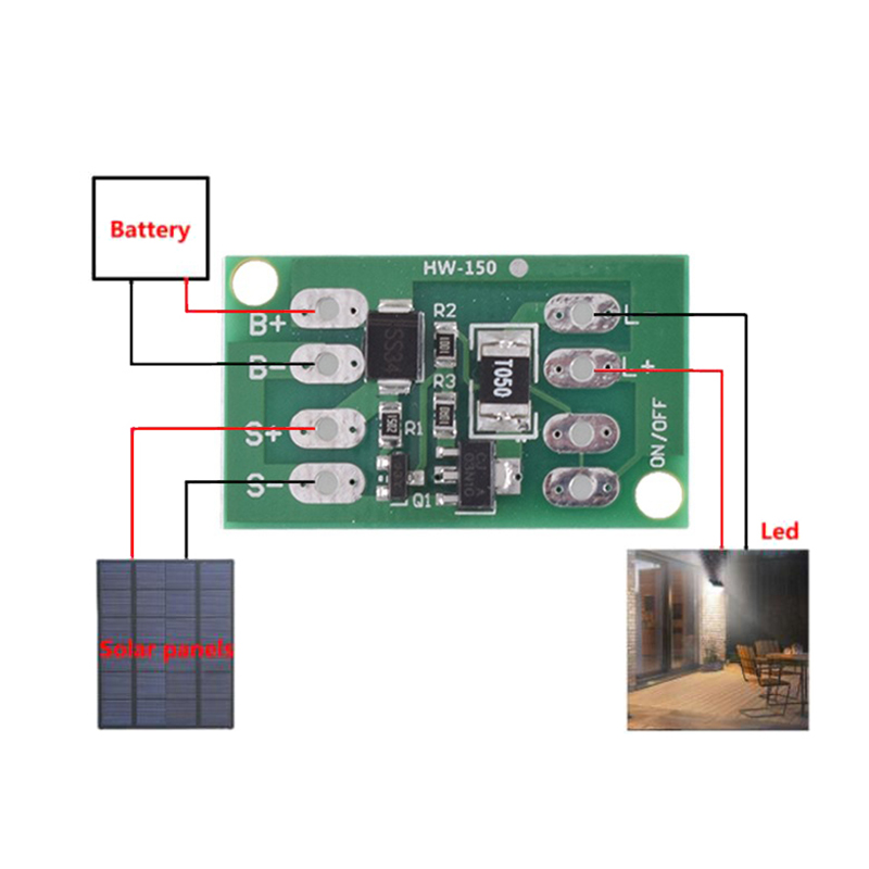 [TM Store]💖[HOT SALE]🎈🎈 Automatic Solar Panel LED Lamp Control Switch Battery Charger Charging Controller Module