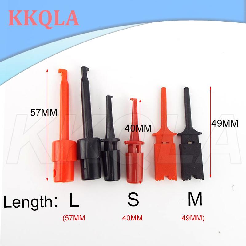 QKKQLA 4Types Single Test Hook Clip Line 10Pin Cable Crocodile Clip Electronic Testing