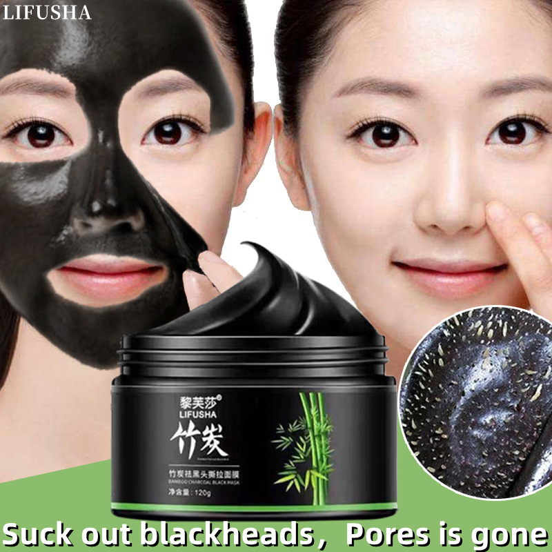 Original LIFUSHA Charcoal Blackhead Remover Nose Strip Face Mask 120g ...