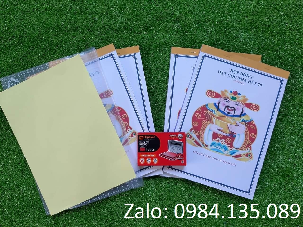 Sổ hợp đồng đặt cọc nhà đất 2 liên