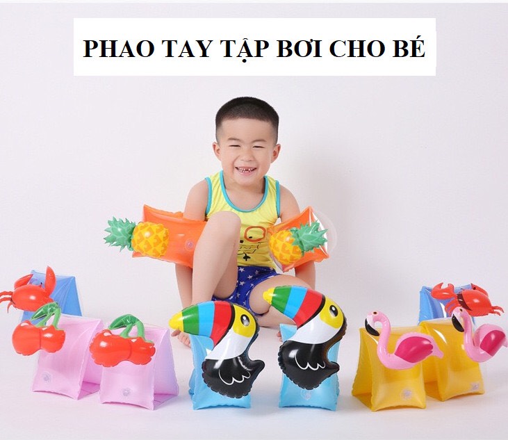 Phao tay tập bơi cho bé